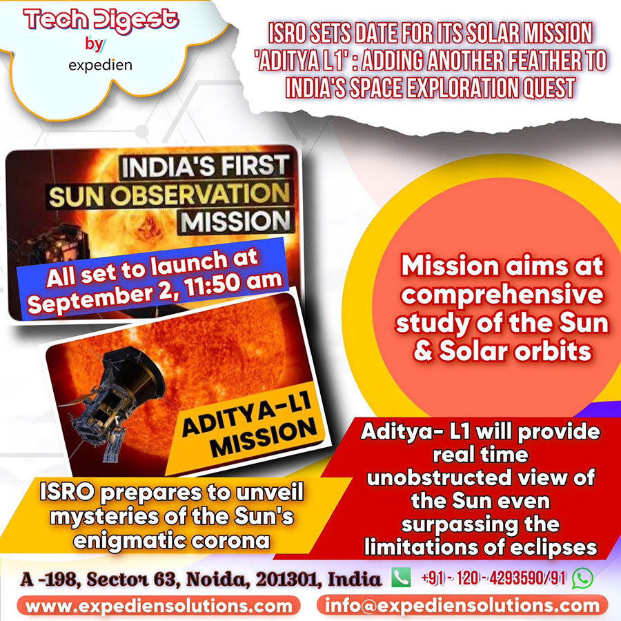 ISRO Sets Date for Launch of 'Aditya-L1' Solar Mission